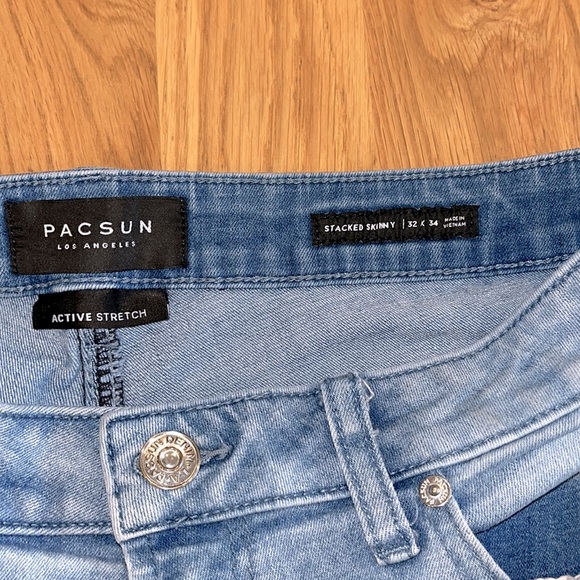 PacSun Light Wash Stacked Skinny - Picture 6 of 6